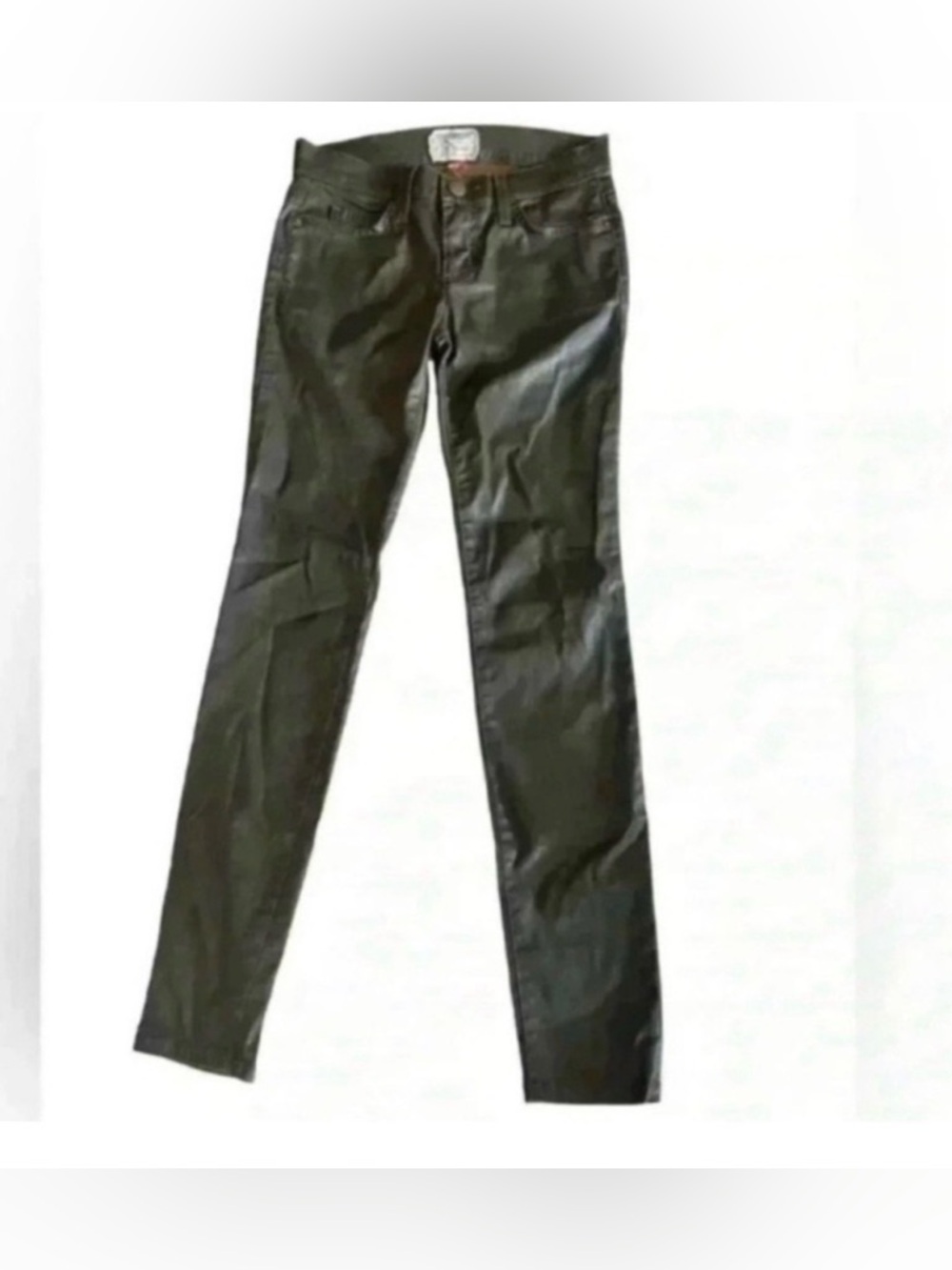 CURRENT/ELLIOTT The Ankle Skinny Coated Skinny
Pants Army Green - Picture 2 of 10